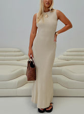 Osment Knit Maxi Dress Cream